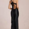 Adelina Ασύμμετρη Ροκέτα με Δέσιμο στην Πλάτη σε Μαύρο