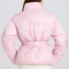 Αδιάβροχο μπουφάν σκι με ζώνη σε χρώμα Powder Pink Αδιάβροχο μπουφάν σκι με ζώνη σε χρώμα Powder Pink