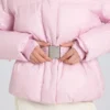 Αδιάβροχο μπουφάν σκι με ζώνη σε χρώμα Powder Pink Αδιάβροχο μπουφάν σκι με ζώνη σε χρώμα Powder Pink