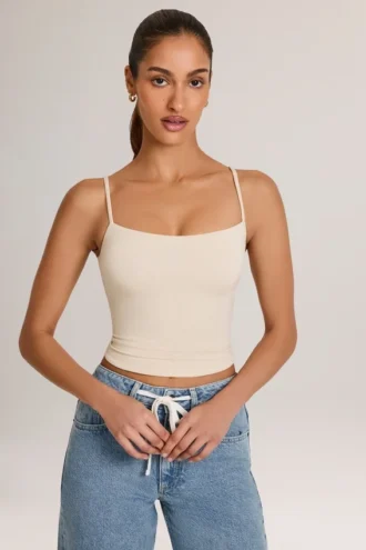 Ailany Modal Scoop-Neck Tank Top σε χρώμα ιβουάρ