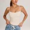 Ailany Modal Scoop-Neck Tank Top σε χρώμα ιβουάρ