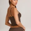 Ailany Modal Scoop-Neck Tank Top σε χρώμα σοκολάτας Ailany Modal Scoop-Neck Tank Top σε χρώμα σοκολάτας