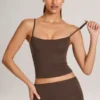 Ailany Modal Scoop-Neck Tank Top σε χρώμα σοκολάτας Ailany Modal Scoop-Neck Tank Top σε χρώμα σοκολάτας