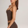 Ailany Modal Scoop-Neck Tank Top σε χρώμα σοκολάτας Ailany Modal Scoop-Neck Tank Top σε χρώμα σοκολάτας