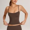 Ailany Modal Scoop-Neck Tank Top σε χρώμα σοκολάτας Ailany Modal Scoop-Neck Tank Top σε χρώμα σοκολάτας