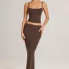 Ailany Modal Scoop-Neck Tank Top σε χρώμα σοκολάτας Ailany Modal Scoop-Neck Tank Top σε χρώμα σοκολάτας