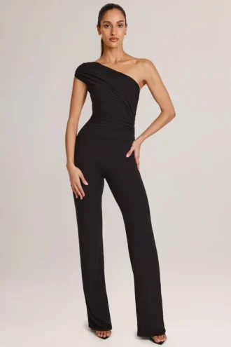 Alouette Modal One-Shoulder Ολόσωμη Φόρμα σε μαύρο