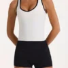Αμάνικο μπλουζάκι Soft Active σε ιβουάρ