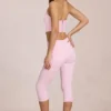 Anessa Mid-Rise Capri Jeans σε ροζ χρώμα Anessa Mid-Rise Capri Jeans σε ροζ χρώμα