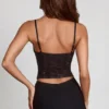 Armelia Μπλούζα με διακοσμημένο λαιμόκοψη Peekaboo σε μαύρο