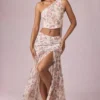 Ασύμμετρη μακριά φούστα Romy με σούρες και floral μοτίβο Primrose Ασύμμετρη μακριά φούστα Romy με σούρες και floral μοτίβο Primrose