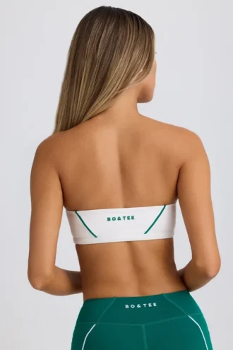 Αθλητικό σουτιέν Bandeau Soft Active σε χρώμα White