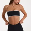 Αθλητικό σουτιέν bandeau Soft Active σε μαύρο χρώμα Αθλητικό σουτιέν bandeau Soft Active σε μαύρο χρώμα