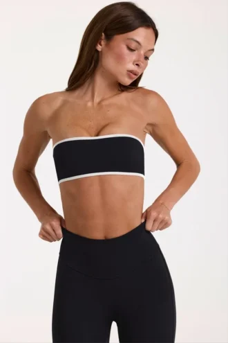 Αθλητικό σουτιέν bandeau Soft Active σε μαύρο χρώμα