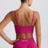 Αθλητικό σουτιέν Define Luxe με V-neck σε χρώμα Berry