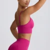Αθλητικό σουτιέν Define Luxe με V-neck σε χρώμα Berry