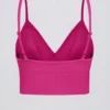 Αθλητικό σουτιέν Define Luxe με V-neck σε χρώμα Berry