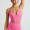 Αθλητικό σουτιέν Define Luxe με V-neck σε έντονο ροζ Αθλητικό σουτιέν Define Luxe με V-neck σε έντονο ροζ