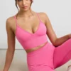 Αθλητικό σουτιέν Define Luxe με V-neck σε έντονο ροζ Αθλητικό σουτιέν Define Luxe με V-neck σε έντονο ροζ