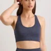 Αθλητικό σουτιέν FlexiRib με πλάτη Racerback σε χρώμα Indigo Slate Αθλητικό σουτιέν FlexiRib με πλάτη Racerback σε χρώμα Indigo Slate