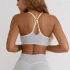 Αθλητικό σουτιέν Soft Active με λαιμόκοψη σε σχήμα καρδιάς σε γκρι χρώμα
