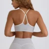 Αθλητικό σουτιέν Soft Active με λαιμόκοψη σε σχήμα καρδιάς σε γκρι μάρλ