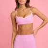 Αθλητικό σουτιέν Soft Active με λαιμόκοψη σε στυλ «sweetheart» σε χρώμα σκόνης ροζ