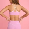Αθλητικό σουτιέν Soft Active με λαιμόκοψη σε στυλ «sweetheart» σε χρώμα σκόνης ροζ