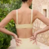 Αθλητικό σουτιέν Soft Active με λεπτομέρειες ραφών σε χρώμα λεμόνι