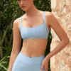 Αθλητικό σουτιέν Soft Active με λεπτομέρειες ραφών σε χρώμα Sky