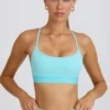 Αθλητικό σουτιέν Soft Active με σταυρωτή πλάτη σε χρώμα Aqua
