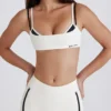 Αθλητικό σουτιέν Soft Active με στριφωτή πλάτη σε χρώμα ιβουάρ