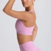Αθλητικό σουτιέν Soft Active με V-Neck σε χρώμα Dusty Pink