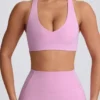 Αθλητικό σουτιέν Soft Active με V-Neck σε χρώμα Dusty Pink