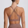 Αθλητικό σουτιέν Soft Active με V-neck σε χρώμα Mocha