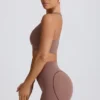 Αθλητικό σουτιέν Soft Active με V-neck σε χρώμα Mocha