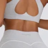 Αθλητικό σουτιέν Soft Active με V-neck σε γκρι