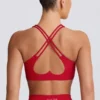 Αθλητικό σουτιέν Soft Active με V-neck σε Hot Red