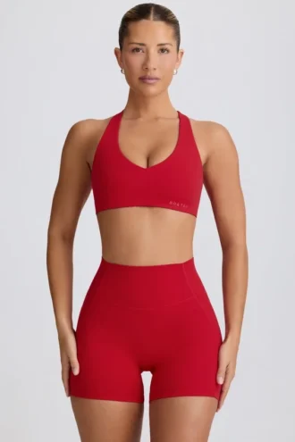 Αθλητικό σουτιέν Soft Active με V-neck σε Hot Red