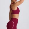 Αθλητικό σουτιέν Soft Active με V-neck σε μπορντό Αθλητικό σουτιέν Soft Active με V-neck σε μπορντό
