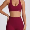 Αθλητικό σουτιέν Soft Active με V-neck σε μπορντό Αθλητικό σουτιέν Soft Active με V-neck σε μπορντό