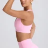 Αθλητικό σουτιέν Soft Active με V-neck σε ροζ χρώμα Αθλητικό σουτιέν Soft Active με V-neck σε ροζ χρώμα