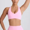 Αθλητικό σουτιέν Soft Active με V-neck σε ροζ χρώμα Αθλητικό σουτιέν Soft Active με V-neck σε ροζ χρώμα