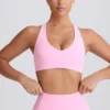 Αθλητικό σουτιέν Soft Active με V-neck σε ροζ χρώμα Αθλητικό σουτιέν Soft Active με V-neck σε ροζ χρώμα