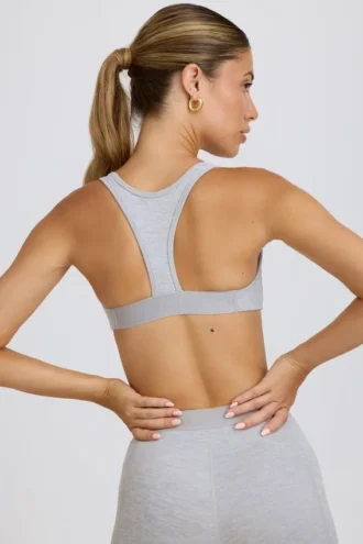 Αθλητικό σουτιέν Soft Active σε γκρι μελανζέ