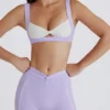 Αθλητικό σουτιέν Soft Active Twist-Front σε λιλά