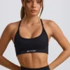 Αθλητικό σουτιέν Super Sculpt χωρίς ραφές και ανοιχτή πλάτη σε μαύρο χρώμα Αθλητικό σουτιέν Super Sculpt χωρίς ραφές και ανοιχτή πλάτη σε μαύρο χρώμα