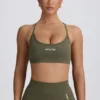 Αθλητικό σουτιέν Super Sculpt χωρίς ραφές και χωρίς πλάτη σε ανοιχτό πράσινο Αθλητικό σουτιέν Super Sculpt χωρίς ραφές και χωρίς πλάτη σε ανοιχτό πράσινο