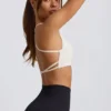 Αθλητικό σουτιέν Super Sculpt χωρίς ραφές και χωρίς πλάτη σε λευκό Αθλητικό σουτιέν Super Sculpt χωρίς ραφές και χωρίς πλάτη σε λευκό