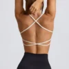 Αθλητικό σουτιέν Super Sculpt χωρίς ραφές και χωρίς πλάτη σε λευκό Αθλητικό σουτιέν Super Sculpt χωρίς ραφές και χωρίς πλάτη σε λευκό